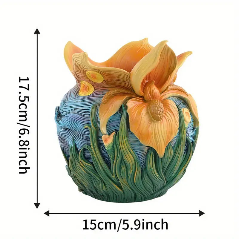 Starry Night Ceramic Flower Vase