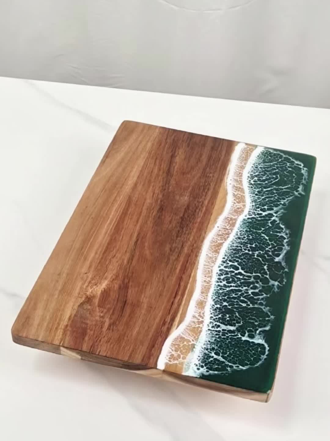Ocean Wave Resin Cutting Board