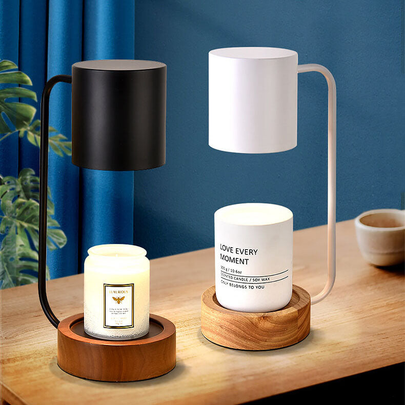 Wood Wax Melt Style Table Lamp