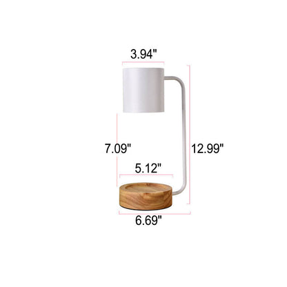 Wood Wax Melt Style Table Lamp