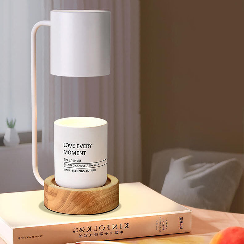 Wood Wax Melt Style Table Lamp
