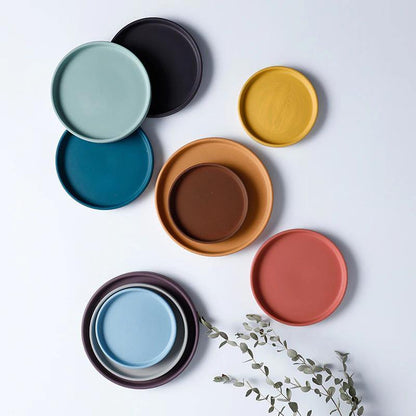 Modern Color Block Ceramic Planter Set