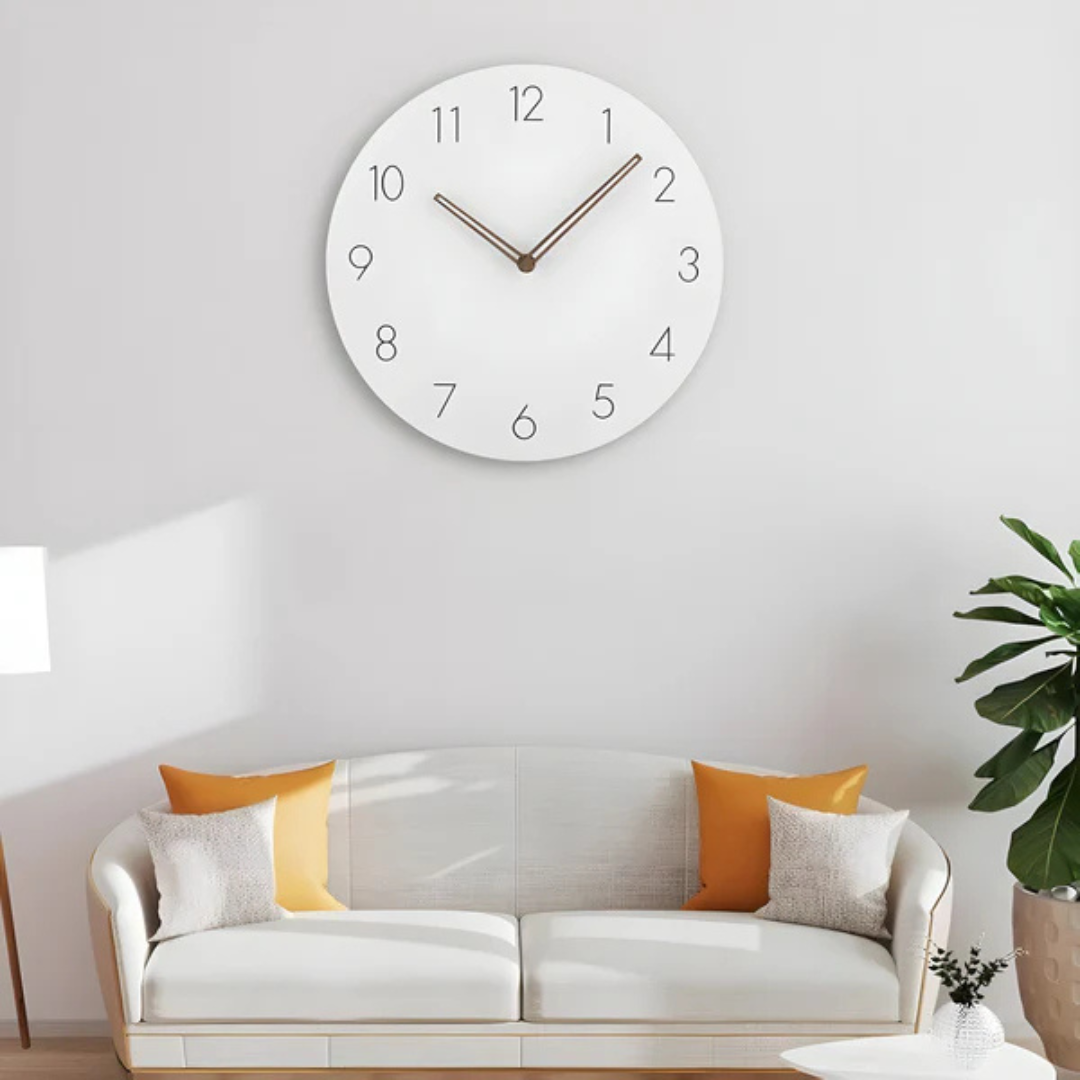 Scandinavian Wood Wall Clock | Minimalist Modern Timepiece