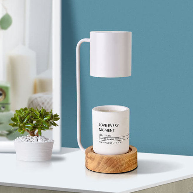 Wood Wax Melt Style Table Lamp