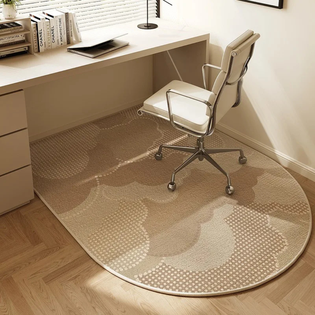 Anti-Slip Office Chair Mat | Oval Floor Protector