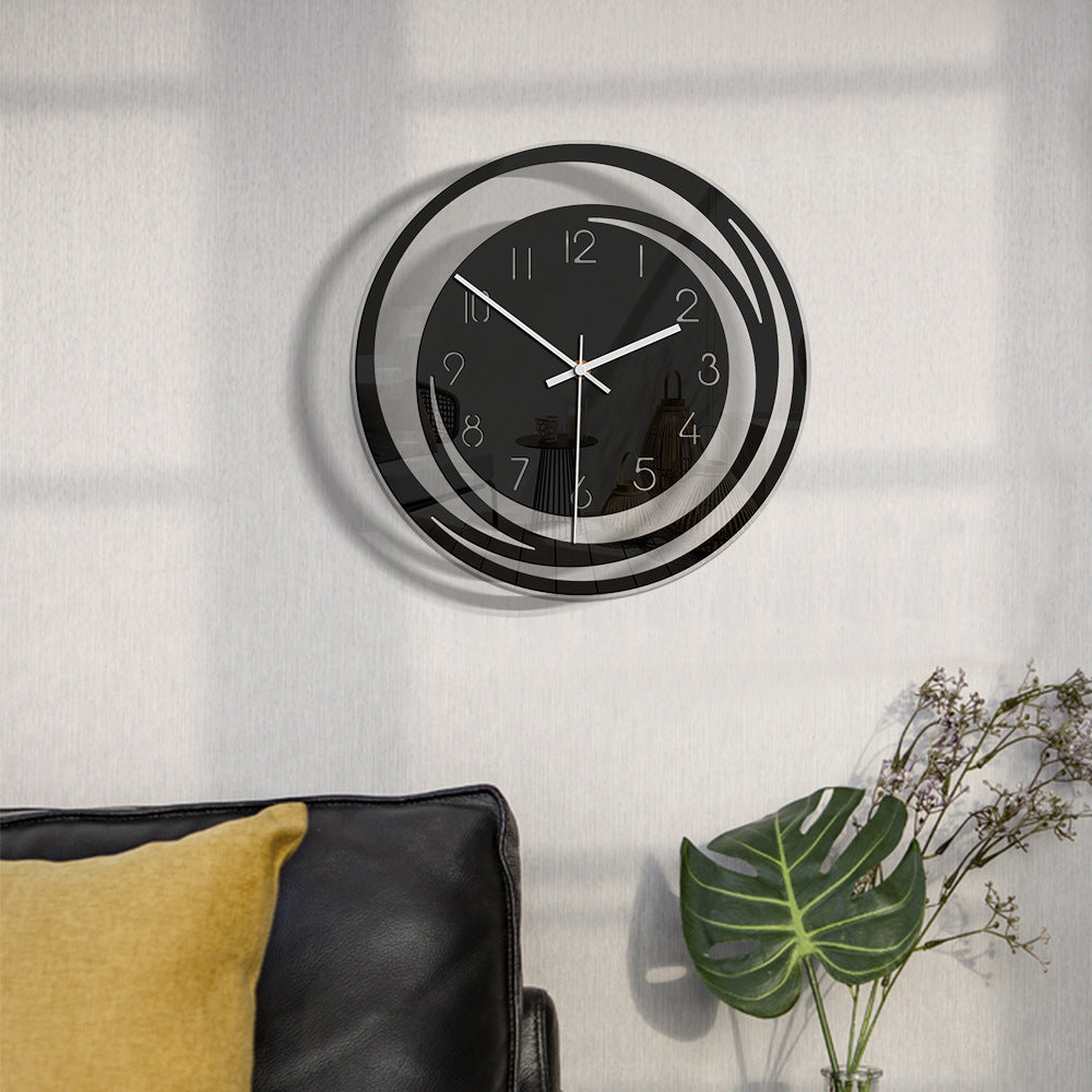 Acrylic Wall Clock | Minimalist 30cm Silent Quartz Movement