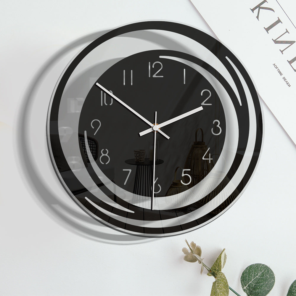 Acrylic Wall Clock | Minimalist 30cm Silent Quartz Movement