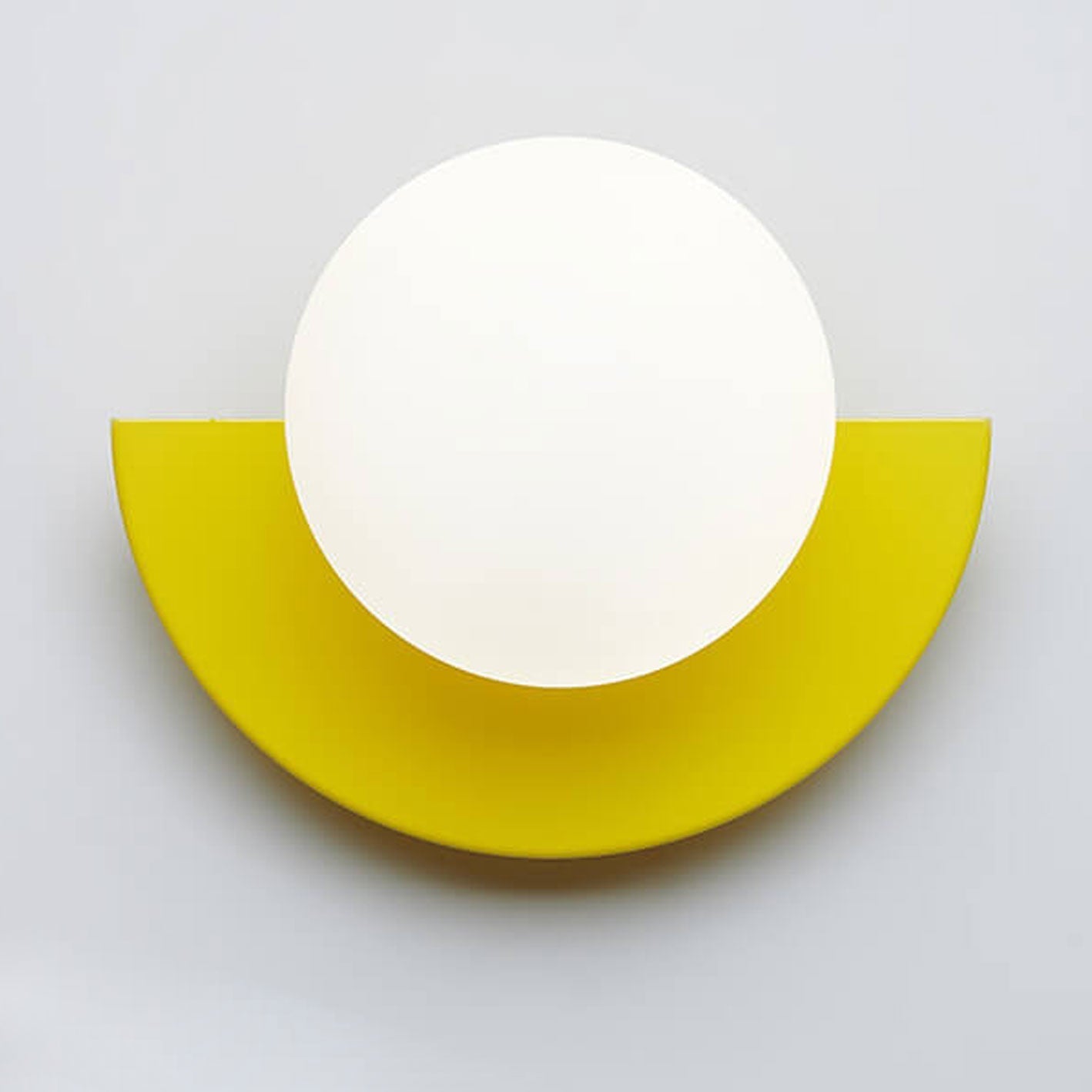 Colorful Wall Sconce | Minimalist Glass Sphere Design