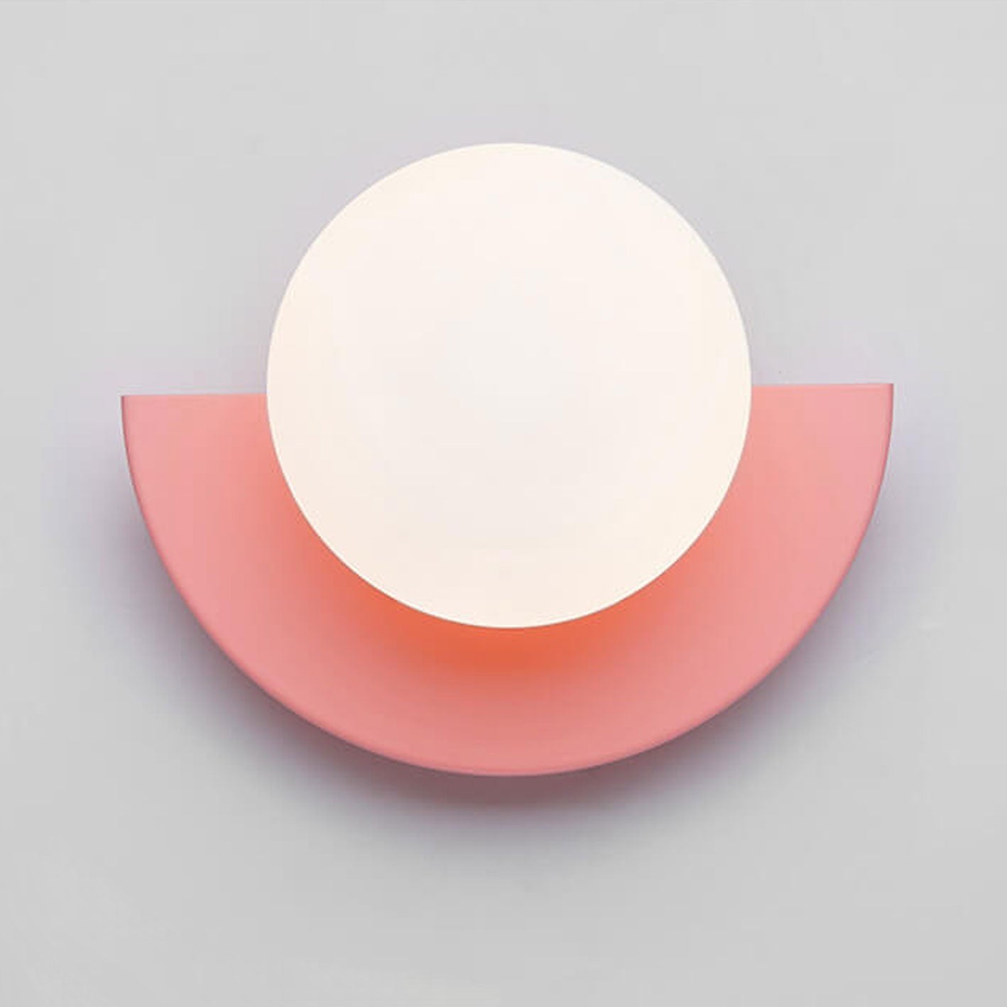 Colorful Wall Sconce | Minimalist Glass Sphere Design