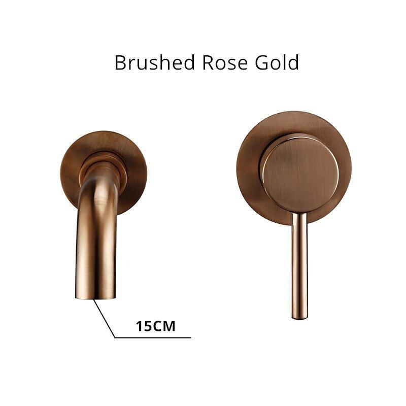 Kaari - Wash Basin Bathroom Sink Faucets BO-HA Brushed Rose Gold 150 mm
