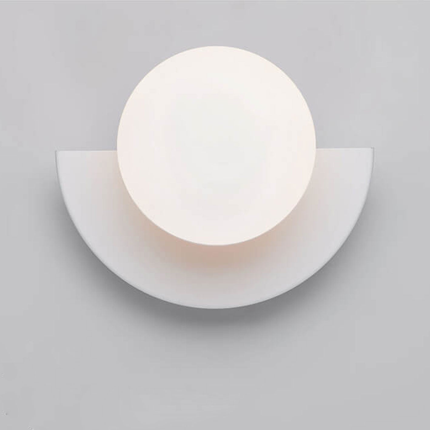 Colorful Wall Sconce | Minimalist Glass Sphere Design