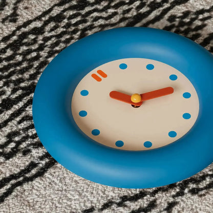 Color Accent Round Wall Clock