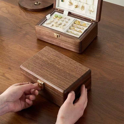 Minimalist Walnut Jewelry Storage Box
