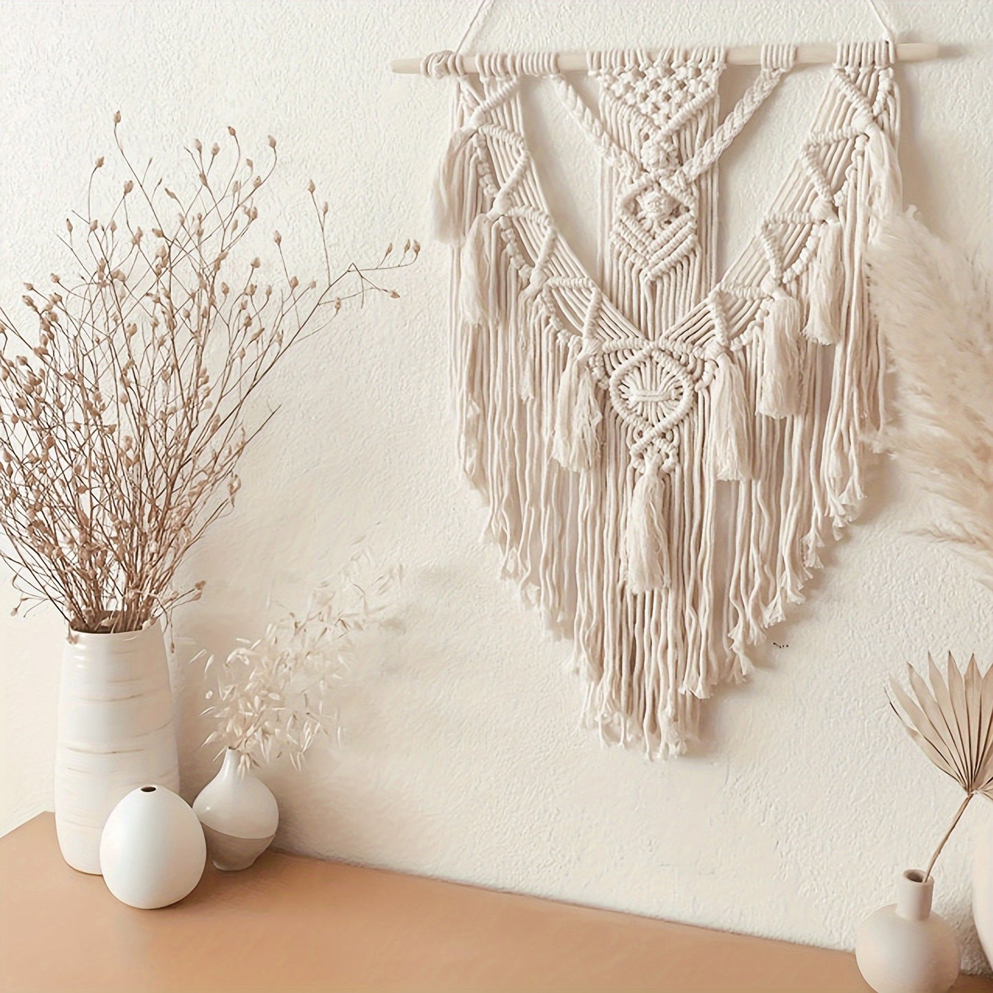 Macrame Wall Hanging | Handcrafted Bohemian Woven Tapestry Decor