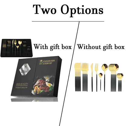 24-piece Stainless Steel Cutlery Set – Aurinox-Silver-State of Style