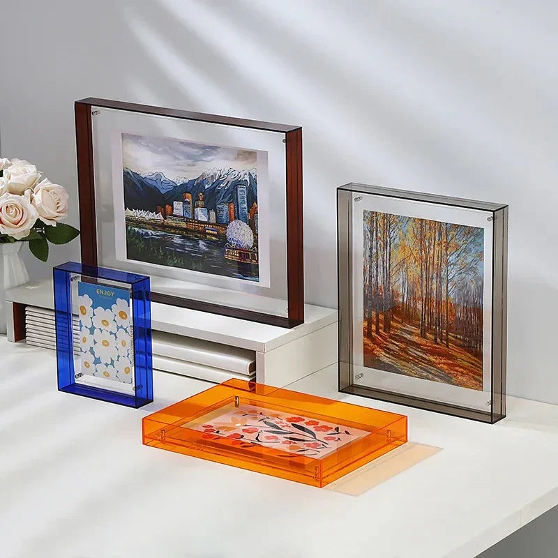 Acrylic Photo Frame with Tinted Edge Detail