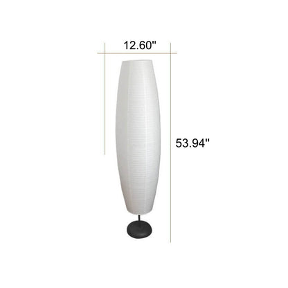 Rice Paper Column Floor Lamp