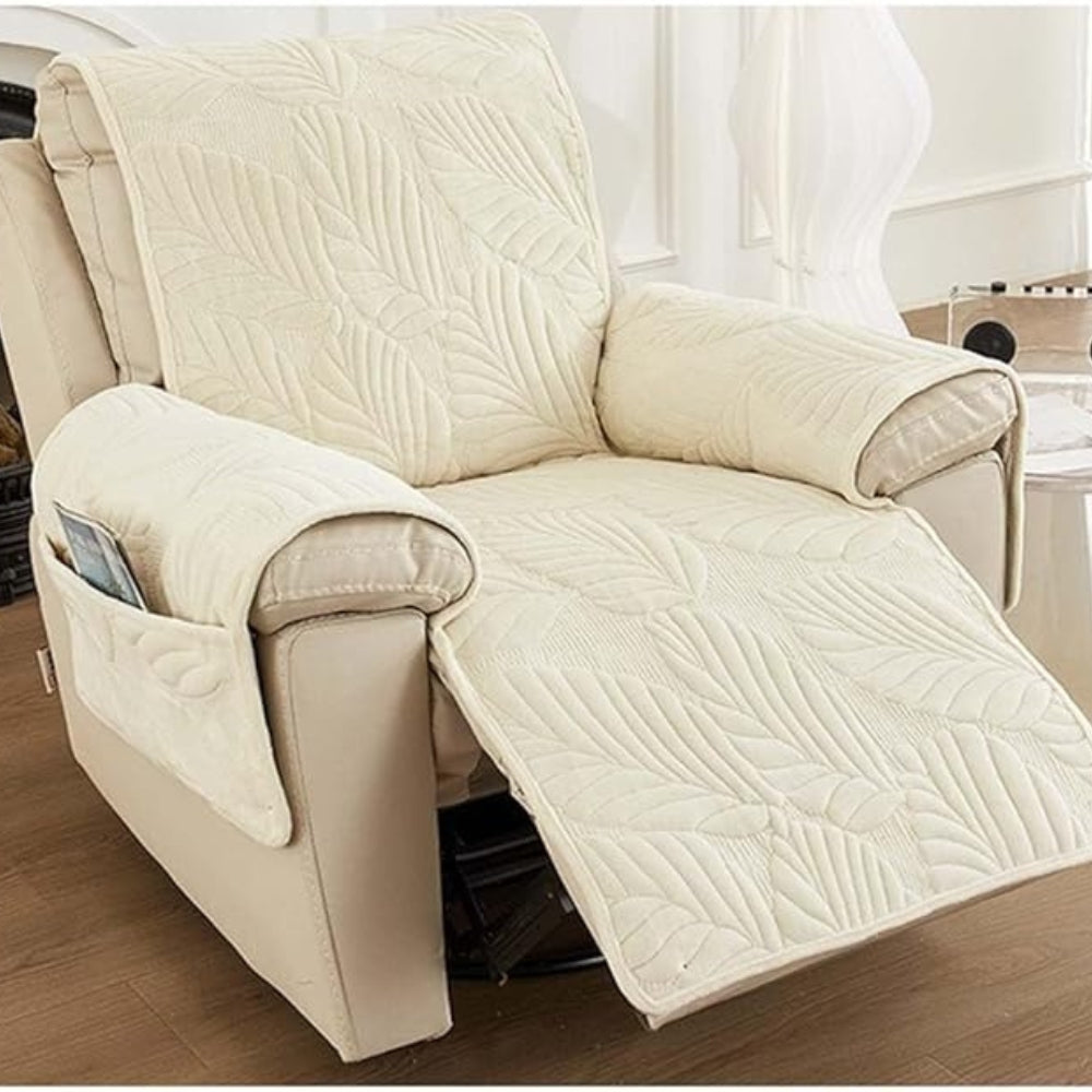 Leaf Pattern Recliner Chair Cover
