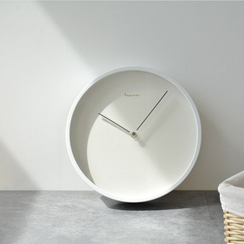 Modern Minimalist Wall Clock | Scandinavian Matte Finish Quartz