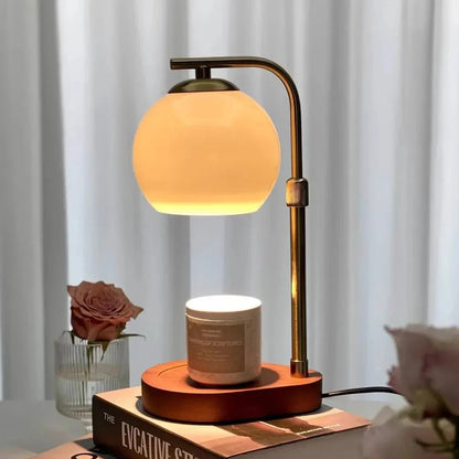 Sculpted Glass Candle Warmer Lamp