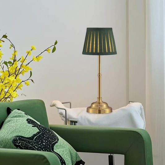 Cordless Rechargeable Brass LED Table Lamp
