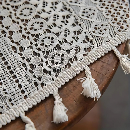 Bohemian Crochet Curtain Panel