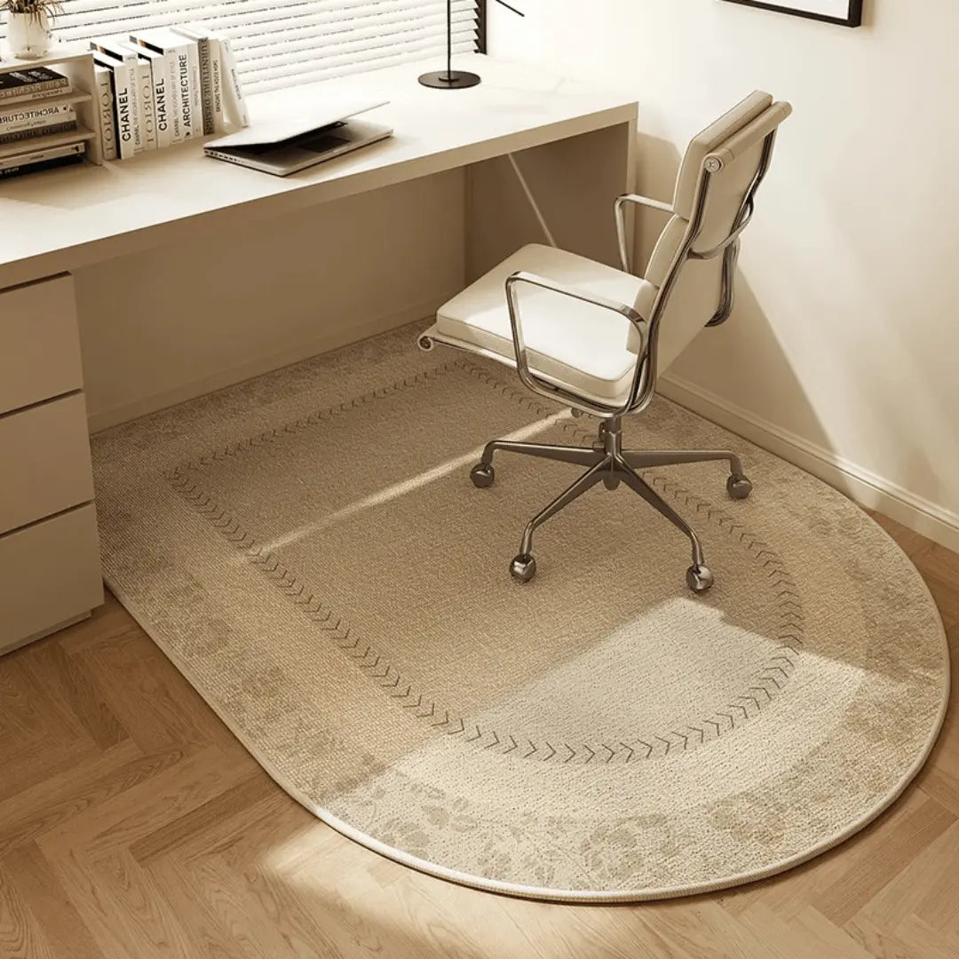 Anti-Slip Office Chair Mat | Oval Floor Protector