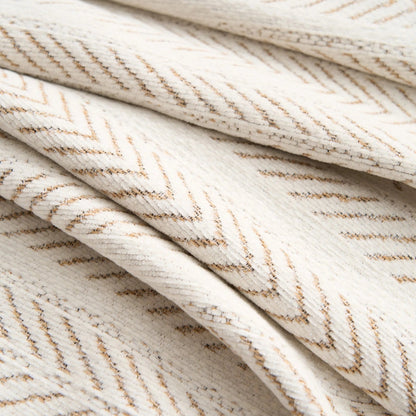Herringbone Tassel Couch Cover | Chenille Sofa Bedding