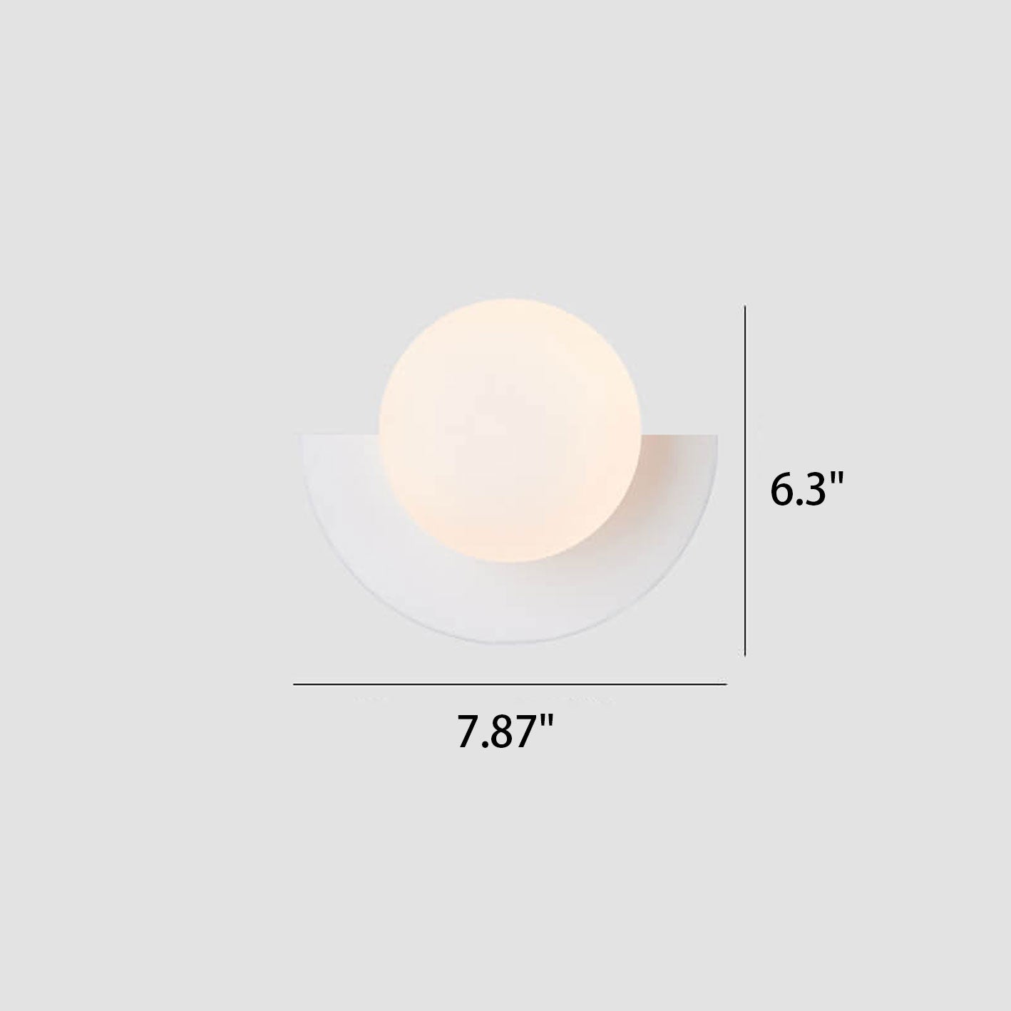Colorful Wall Sconce | Minimalist Glass Sphere Design