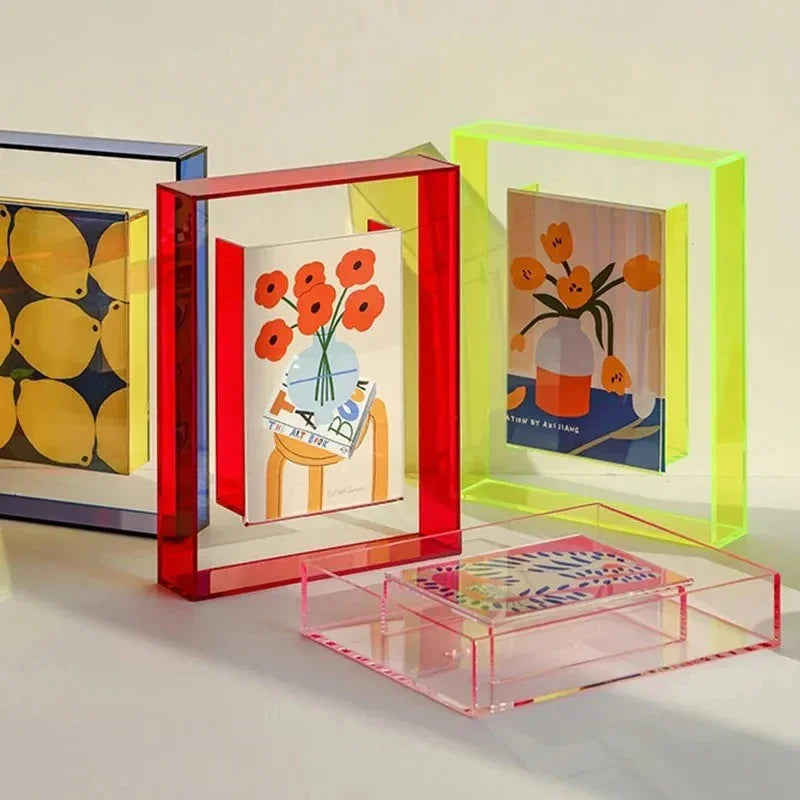 Acrylic Photo Frame with Tinted Edge Detail
