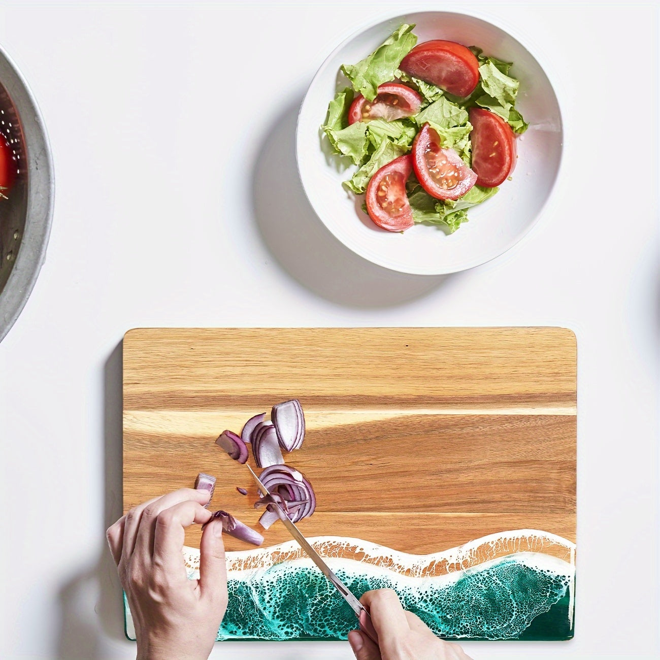 Ocean Wave Resin Cutting Board