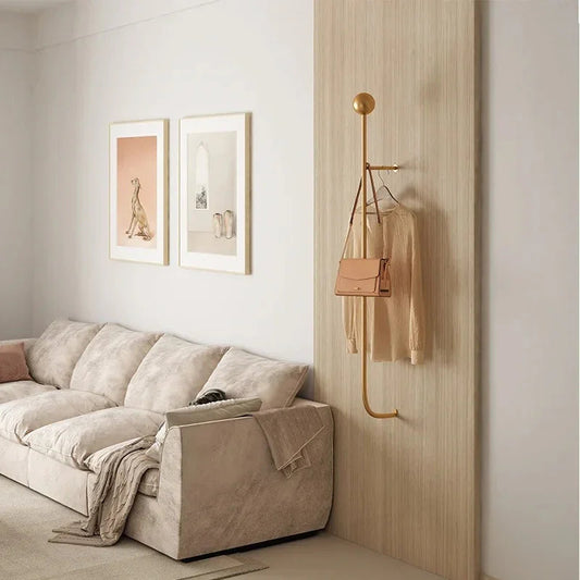 Wall Mounted Clothes Rack with Shelf