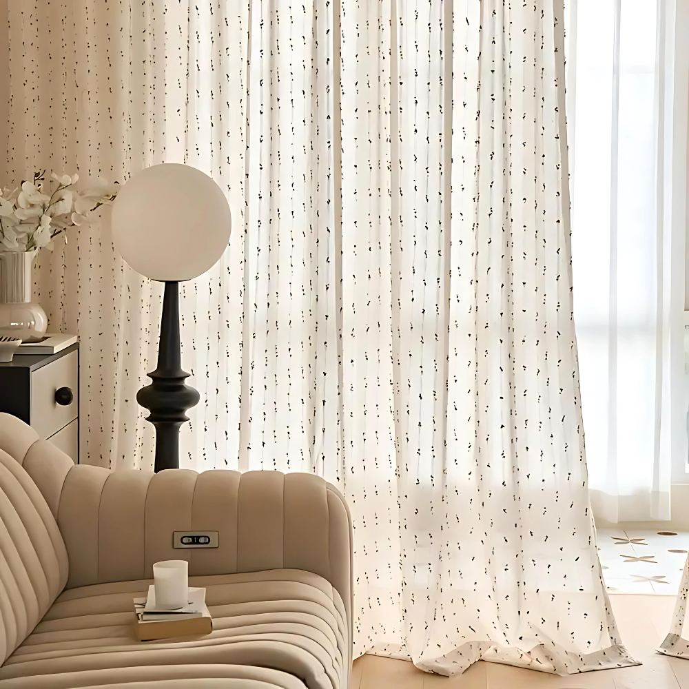 Rainbow Tulle Sheer Curtain Panel