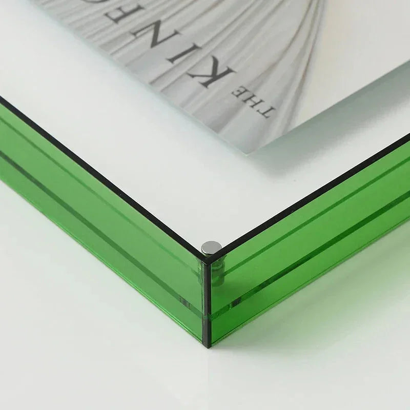 Floating Acrylic Solid Block Photo Frame