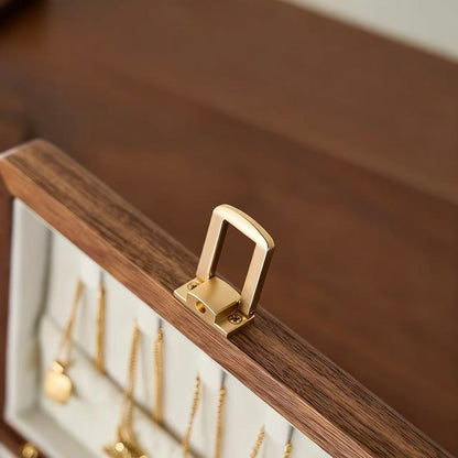 Minimalist Walnut Jewelry Storage Box
