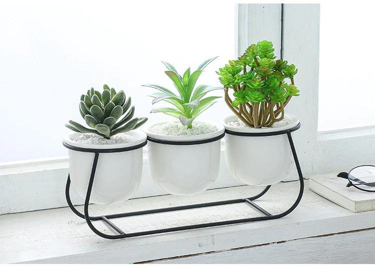 Metal Sleigh Succulent Planter Set
