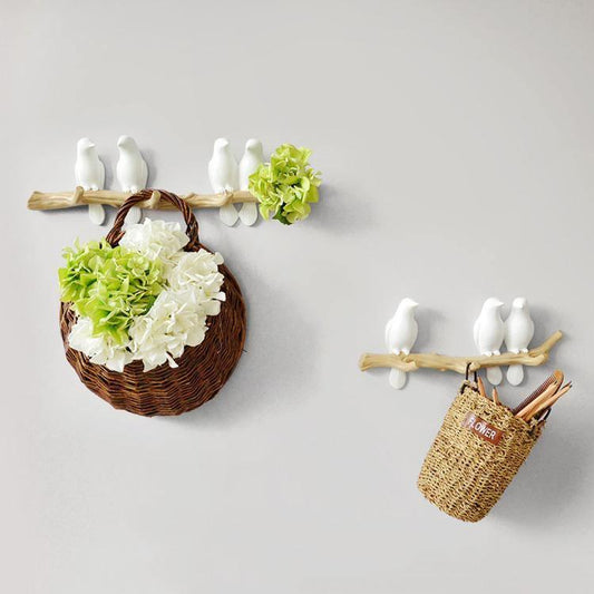 Bird Resin Wall Coat Rack