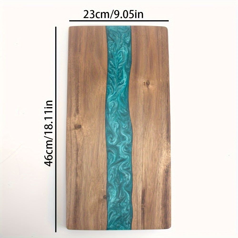 Charcuterie Board | Resin River Acacia Wood Serving Tray & Cheese Platter