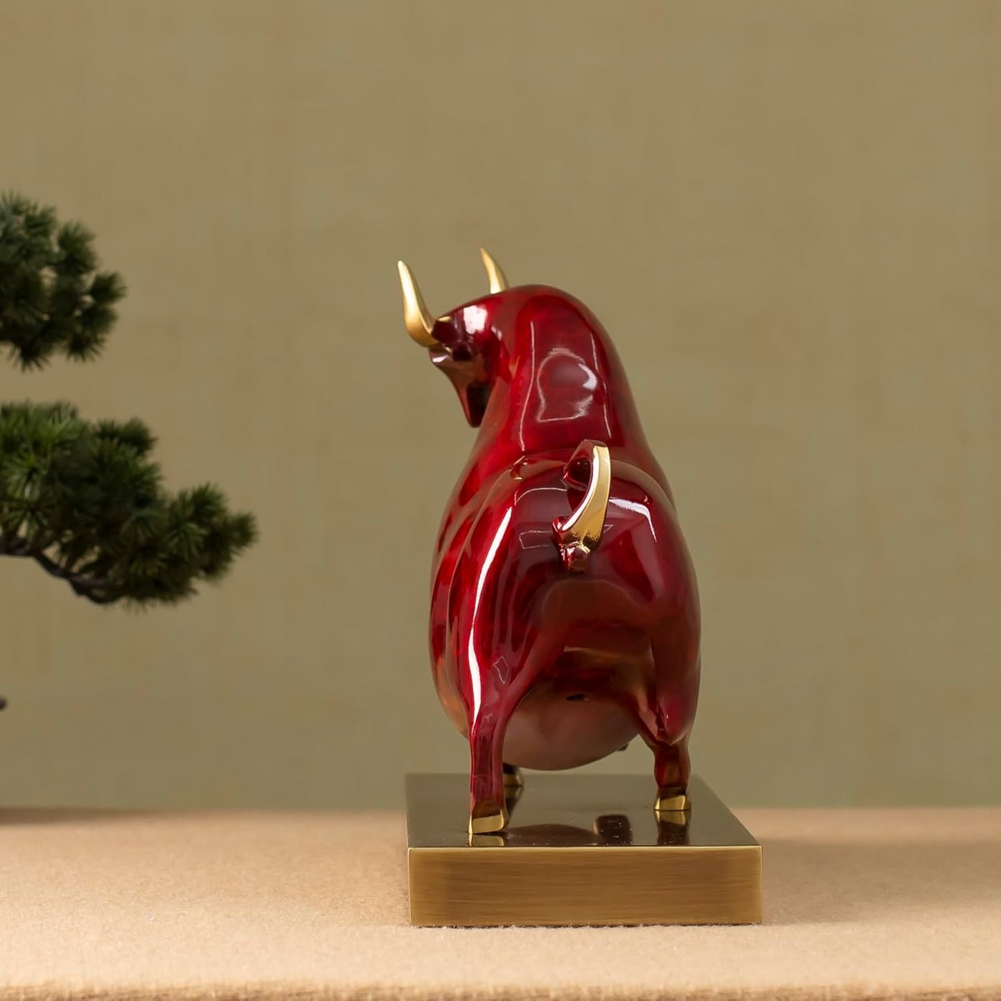 ArtZ® Abstract Bull Of Optimism and Prosperity Bronze Sculpture Bronze Bull Of Optimism and Prosperity Sculpture
