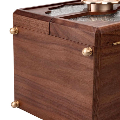 Lockable Wooden Jewelry Storage Cabinet