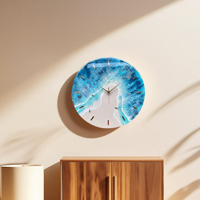 Ocean Wave Resin Wall Clock