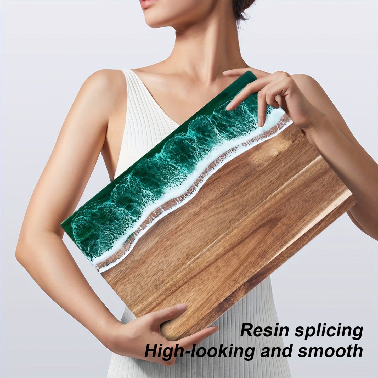 Ocean Wave Resin Cutting Board