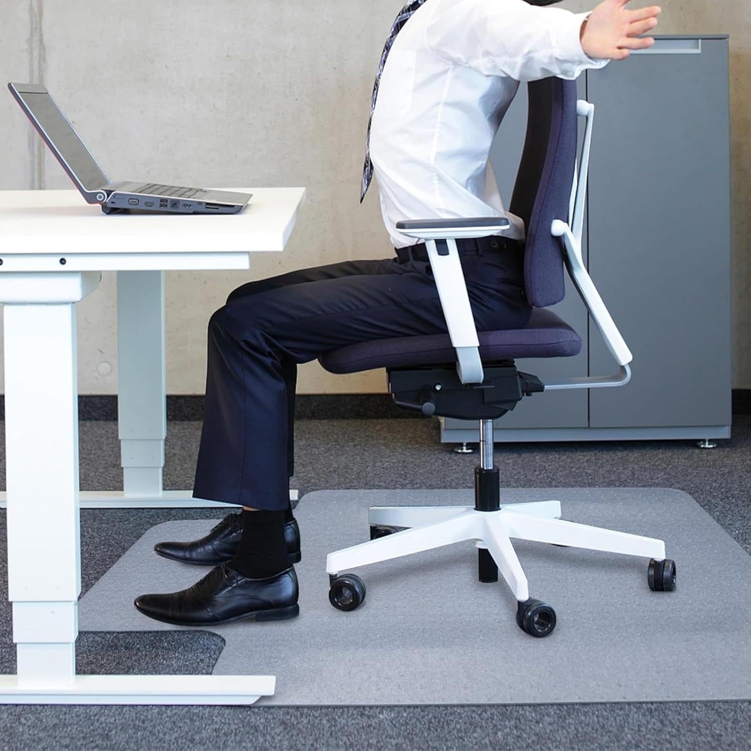 Clear Office Chair Mat | PVC Low Pile Carpet Protector