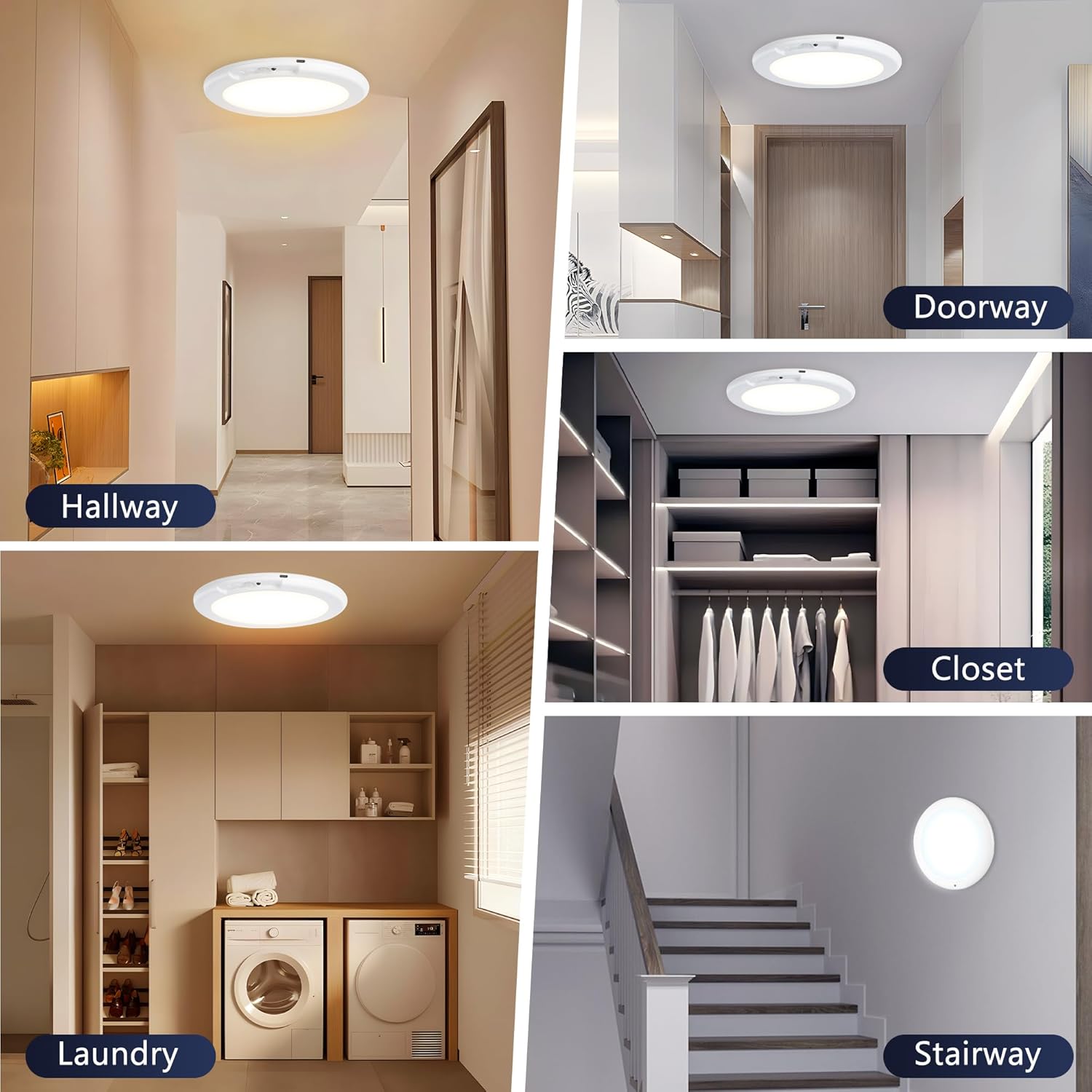 Stick-On Motion Sensor Ceiling Light