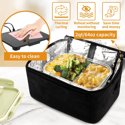 Electric Heated Lunch Bag | Portable Food Warmer Box