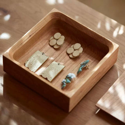 Solid Walnut Desktop Storage Box