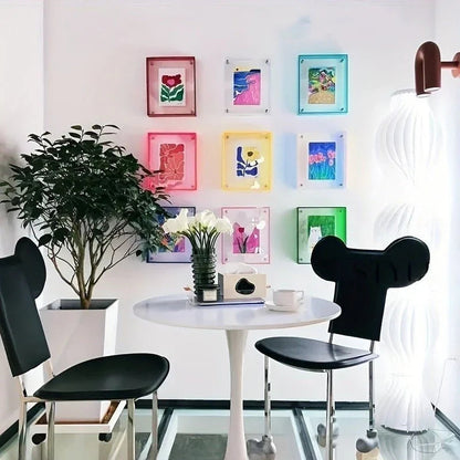 Floating Acrylic Solid Block Photo Frame