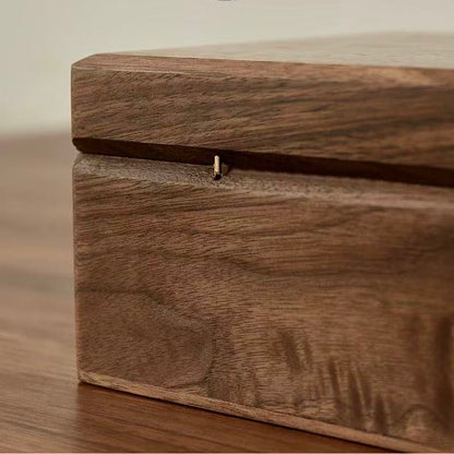 Minimalist Walnut Watch Box with Lock