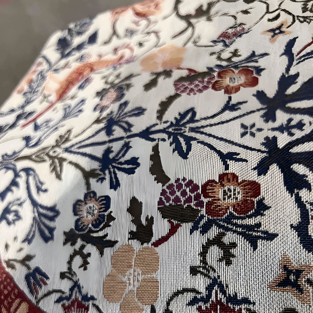 Vintage Floral Table Runner | Bird Pattern