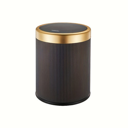 Oval Press Top Trash Can with Dual Inner Bucket